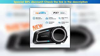 Deal Fodsports FX7 Motorcycle Helmet Intercom Mesh Bluetooth Helmet Headset Moto Interphone,10 Ride