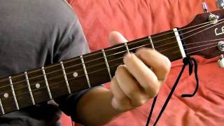 Video thumbnail of "G Dsus4 Em7 Cadd9 Guitar Chord Progression Demonstration"