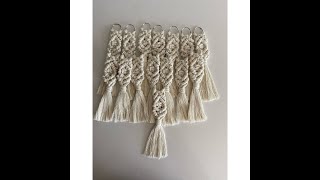 Makrome Baklava Model Anahtarlık Yapımımacrame Baklava Model Keychain Making Dıy