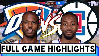 Los Angeles Alippers vs Okc Thunder Full Game Highlights | August 14 | GE Highlights