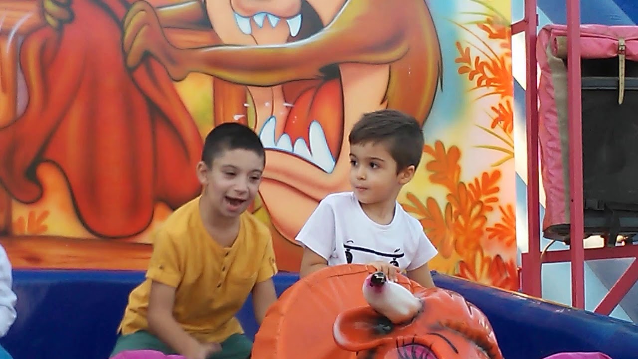 Feria 2019. El pedro montado en el toro mecanico