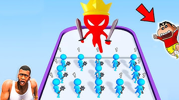 SHINCHAN NOOB vs PRO vs HACKER in Merge Battle with FRANKLIN & CHOP | DREAM SQUAD