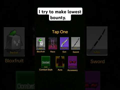 My lowest bounty in blox fruit effect #bloxfruits #viralvideo #roblox