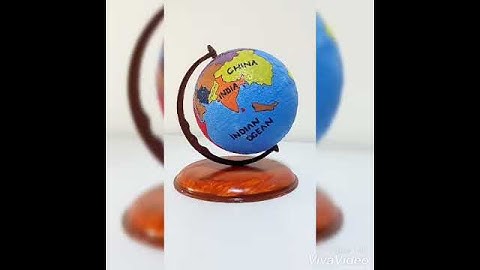 How to make a globe from waste plastic ball | Diy craft | waste craft | globe for school projects