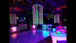 Neon Black Light Glow UV Birthday Party at Sassi Scottsdale