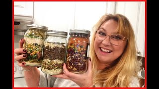 *6 SOUP IN A JAR RECIPES Gift Ideas  Emergency meals*