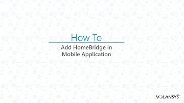 Add HomeBridge to Mobile Application