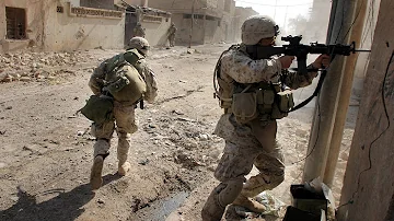 U.S. MARINES IN BATTLE OF FALLUJAH - URBAN COMBAT FOOTAGE | IRAQ WAR