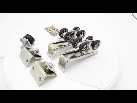 Ролики для дерев'яних розсувних дверей 028 вага до 40 кг, видео 1