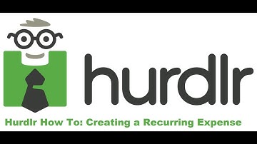 Hurdlr How To: Creating a Recurring Expense