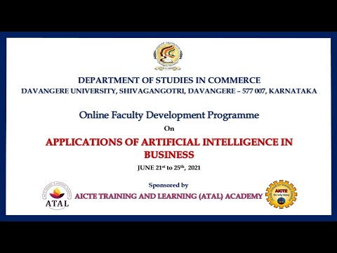 Technical Session-4 : Online FDP on Applications of Artificial Intelligence in Business