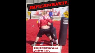 ¡IMPRESIONANTE¡ Niña bloquea mejor que un jugador de NFL ¡IMPRESIONANTE¡ Niña bloquea mejor que un jugador de NFL