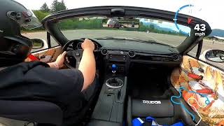SCCA Solo Packwood National Tour 2023 XB Dan’s 1st run. Gray Cloud Racing #66 Mx5