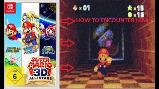 HOW TO FIND THE WARIO APPARITION  IN SUPER MARIO 3D ALL STARS VERSION OF SUPER MARIO 64 100% REAL !