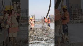 Terrace slab casting work #construction #youtubeshorts #heavycivil