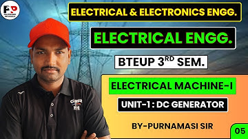 Lec-5 II Electrical Machine-1st II Unit-1 : DC Generator@PolytechnicPathshala