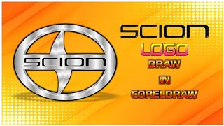 How to draw Scion Car Logo||How to Draw the SCION Logo (Famous Car Logos)||Coreldraw||Drawing.