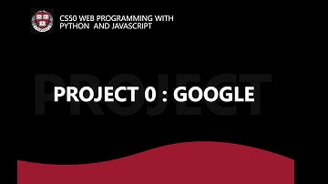 #CS50W - Web Programming with Python and JavaScript | Project 0 - Google Pages