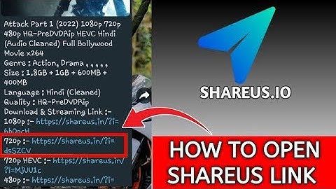 how to open download link of shareus
