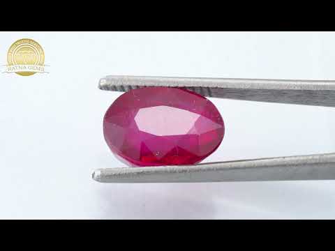 Product Video for: Manik Stone 7.75 Ratti - 7.05 Carat Ruby Stone - Bangkok A1