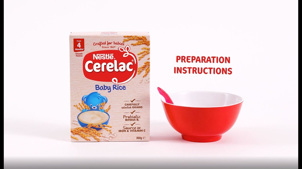 How to Prepare CERELAC Baby Rice, Infant Cereal