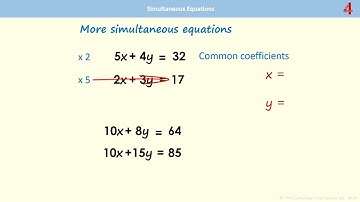 Simultaneous Equations - Part 2