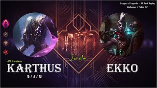 [Jungle] Karthus vs Ekko - KR Ranked (C) / 롤 정글 카서스