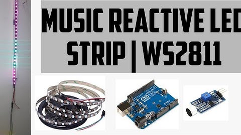 Music Reactive LED strip | WS2811 | Arduino | Sound sensor with code