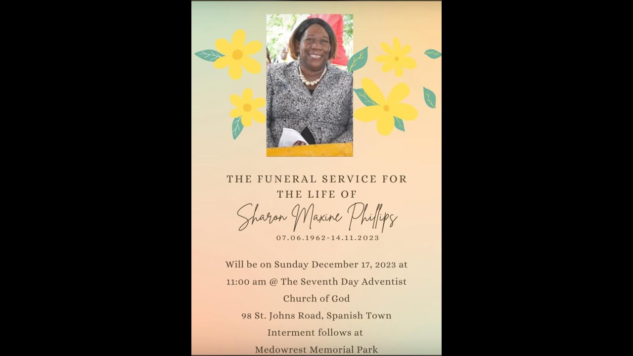 Funeral Service For The Life of Sharon Maxine Phillips | June 6, 1962