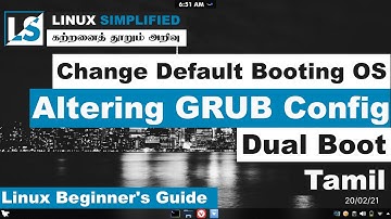 How to alter GRUB | Change the default loading OS in dual boot | Tamil