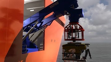 The Sepro HPL™ - A-Frame & winch for ROV Handling