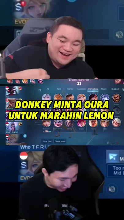 Emang ada yang berani marahin lemon?🗿 #mobilelegends #mlbb #ouragaming #donkey #yurino #rrqlemon