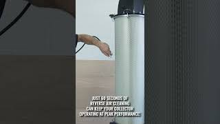 EASY Filter Cleaning! #dustcollection #dustcollector #woodworking #woodwork #madeinusa #usa #usamade