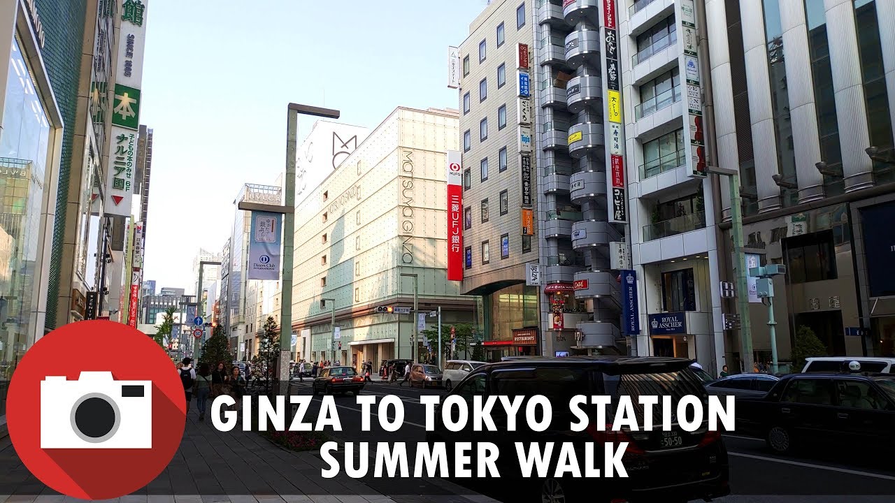 Walking From Ginza To Tokyo Station 4k 60fps Asus Zenfone 5z Youtube