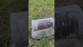 Headstone Sears and Roebuck Low Roll Albany Ruel Cemetery #cemetery