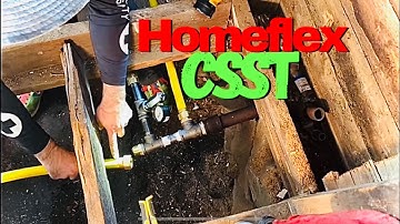 How to connect homeflex csst gas pipe to the main gas line.