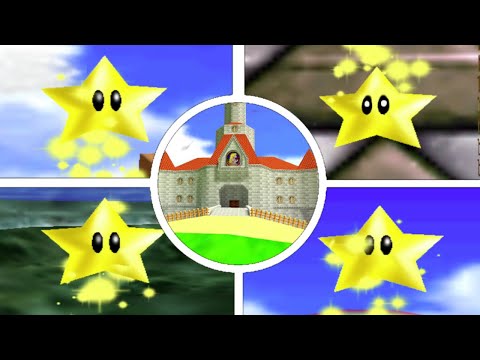 Super Mario 64 - All 15 Secret Stars