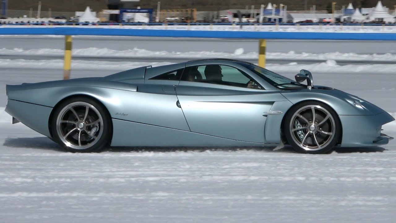 Pagani Huayra Codalunga on the Ice Track with Insane Sound!!