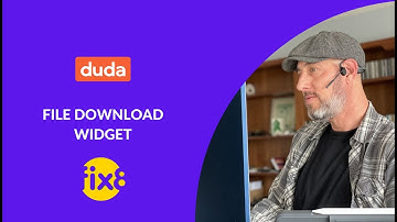 How to use the File Download widget in the Duda Editor