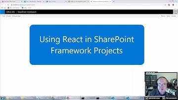 Twitch Stream 4: Using React in SharePoint Framework Projects