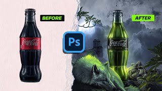 How to make a Horror Coca-Cola Advertisement in Photoshop!