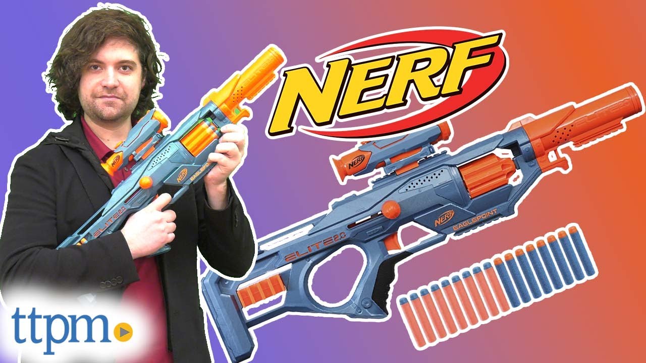 Nerf Elite 2.0 Eaglepoint RD-8 Toy Blaster, 16 Nerf Darts