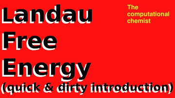 Landau Free Energy (quick and dirty introduction) | Molecular simulations MD MC
