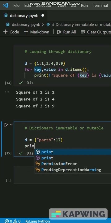 Dictionary is Mutable or Immutable? Learn Python in Hindi. - YouTube