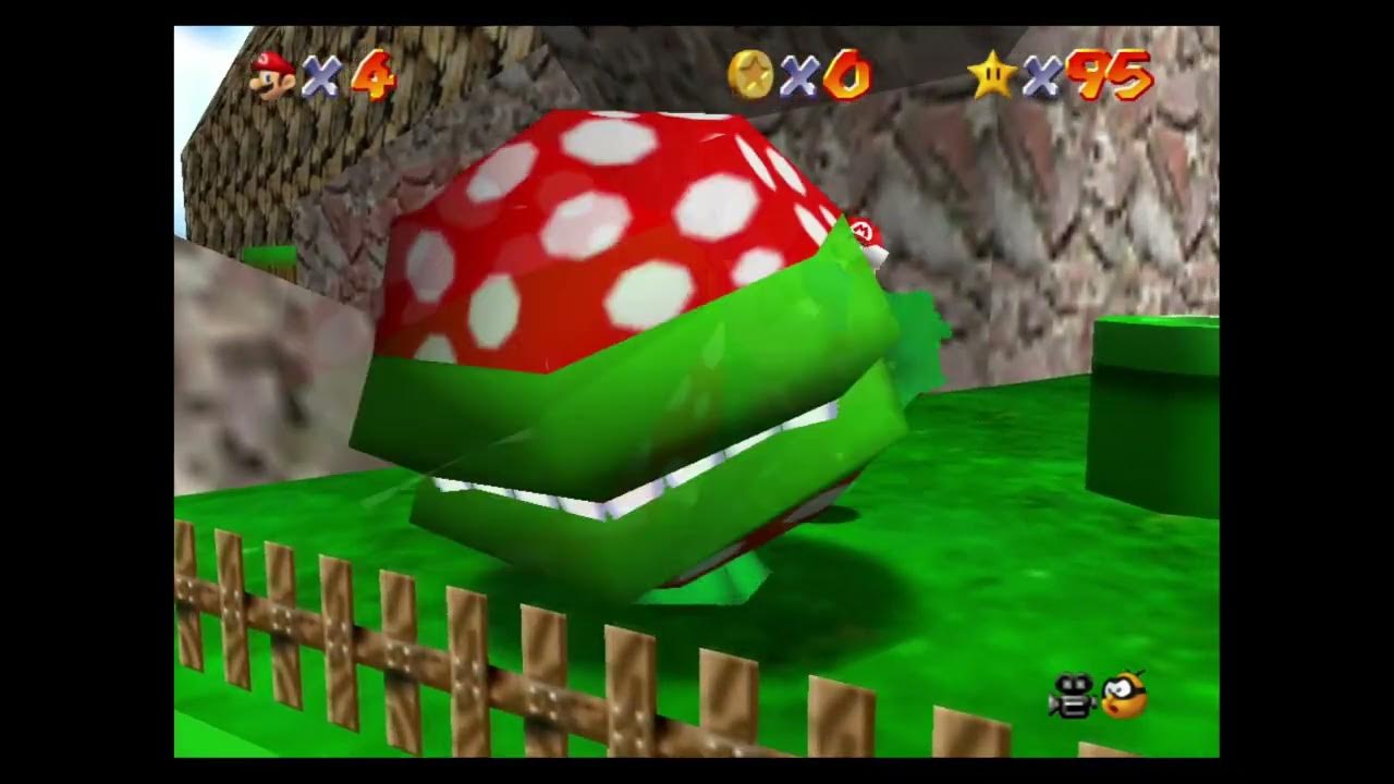 Super Mario 64 Pluck The Piranha Plant Super Mario 64 (NS) Tiny Huge Island Star #1 - Pluck the Piranha Flower