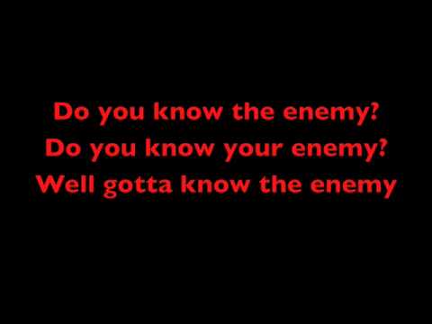 Green day - know your enemy lyrics
