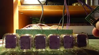 Numitron Clock Time Set Test