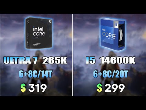 Intel Core Ultra 7 265K vs Intel Core i5 14600K | Test in 8