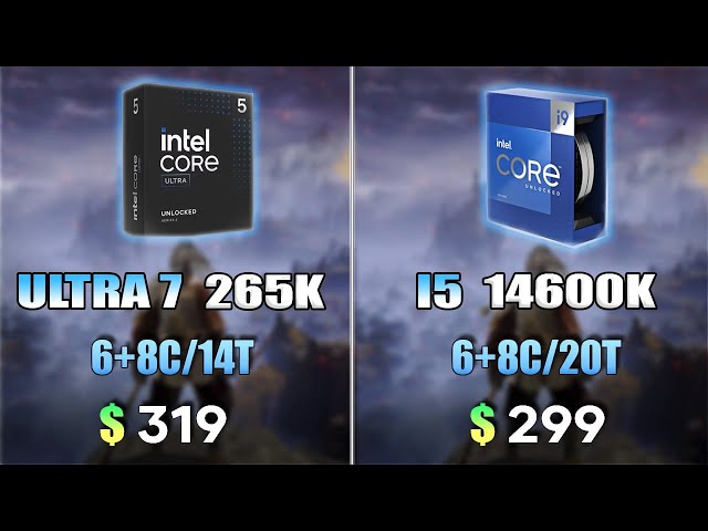 Intel Core Ultra 7 265K 動作未確認 Intel Core Ultra 7 265K vs Intel Core i5 14600K | Test in 8