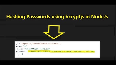 how to generate hashing password using bcryptjs in nodejs